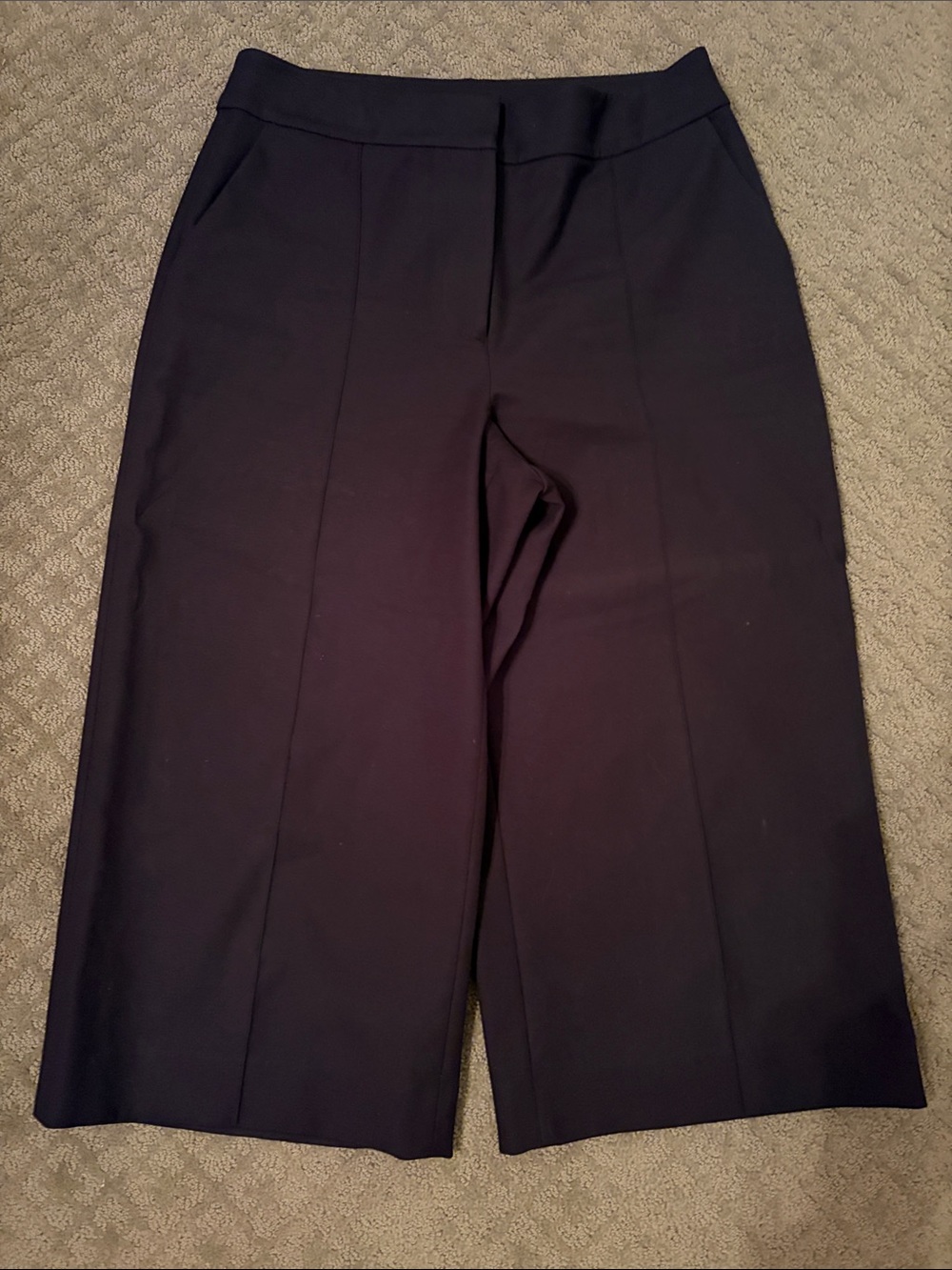 kate spade Women’s Black Flat Front Dress Culotte Size 12
